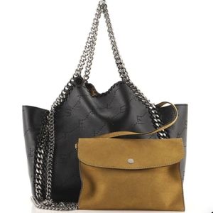 Stella McCartney Falabella Mini Reversible Tote Perforated Faux Leather